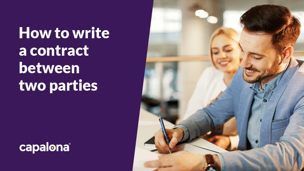 How to write a contract between two parties